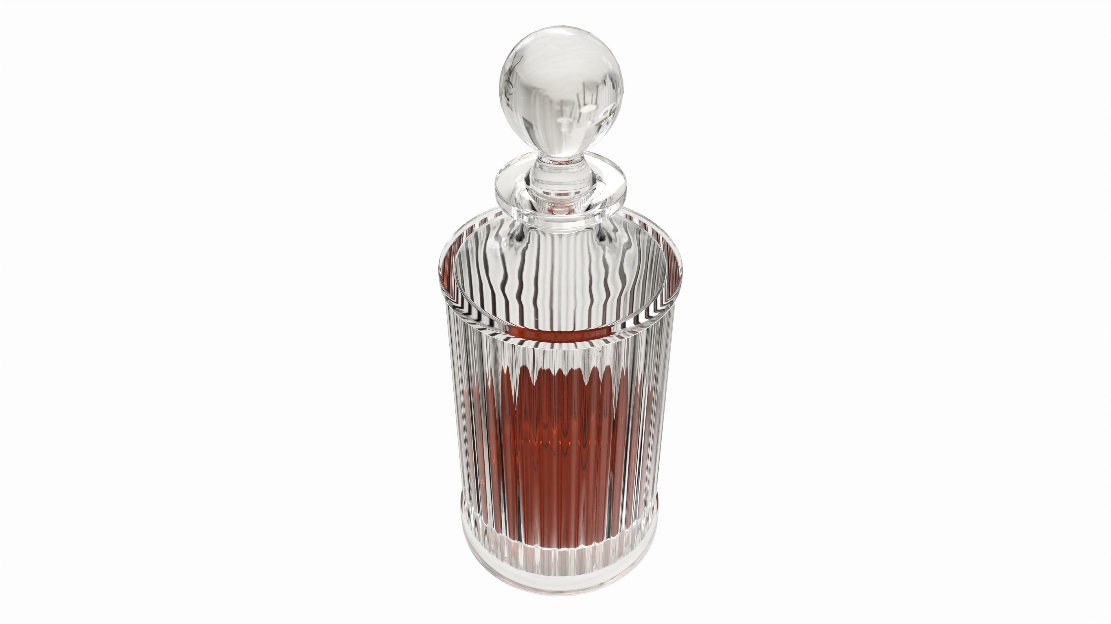 Bourbon Brandy Liquor Rum Whiskey Decanter 3D model_2