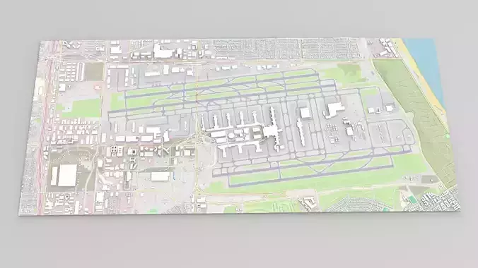 Los Angeles International Airport California 3D model