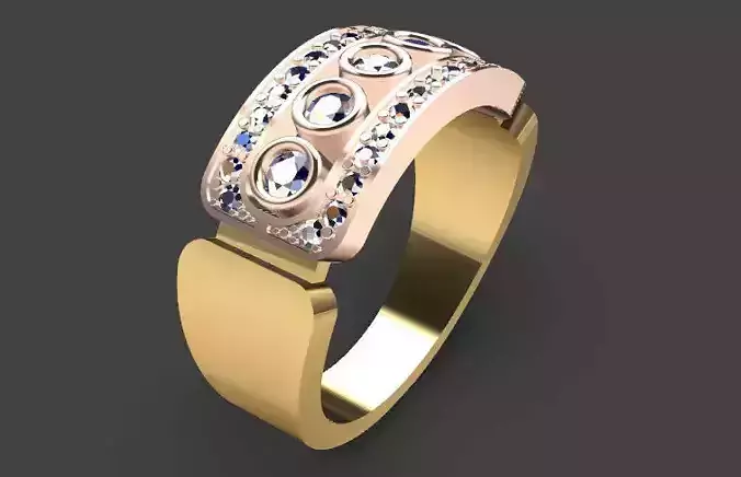 Ring For Men 19 mm Free 3D print model
