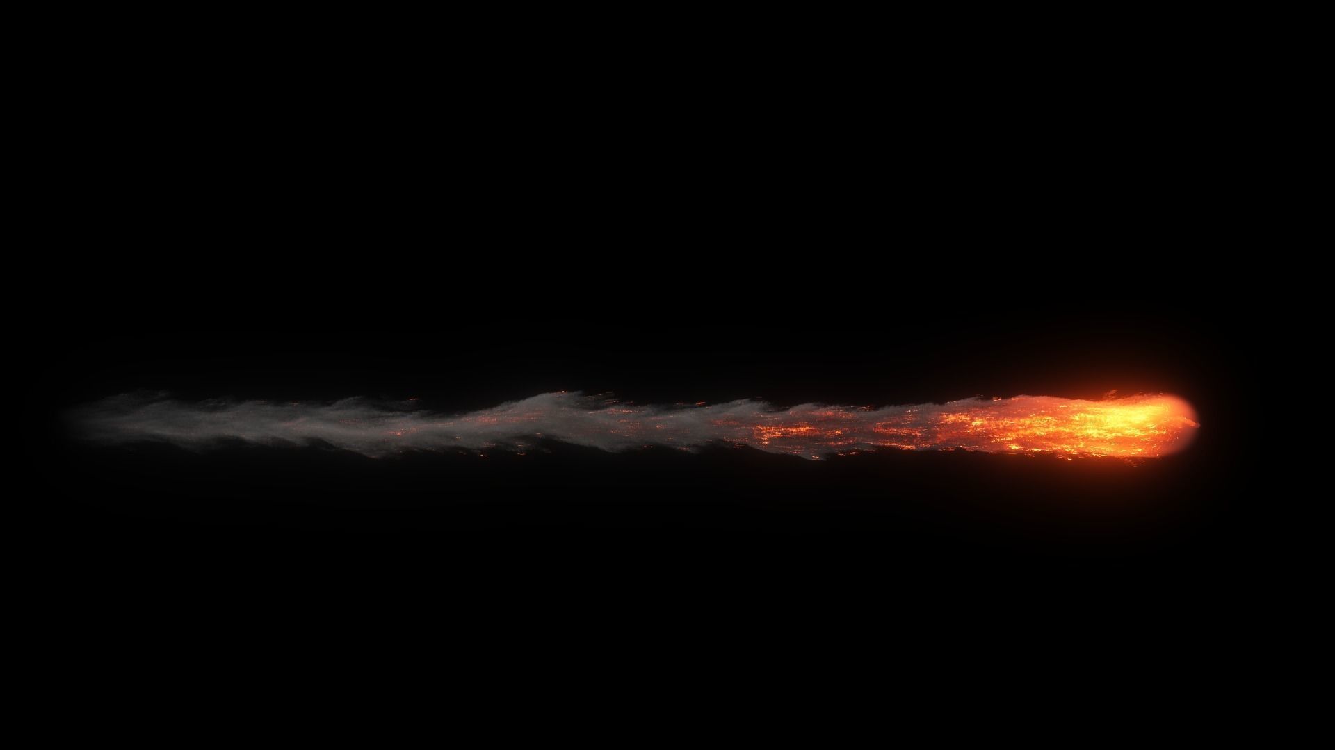 High Resolution Smoke Fire Trail Animations 3D model_11