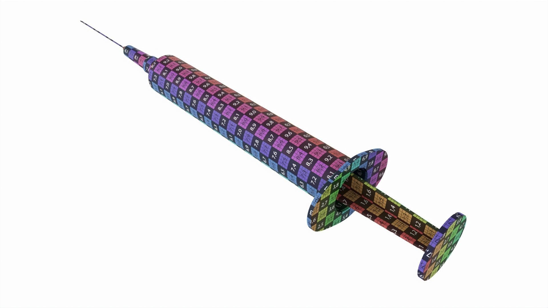 Empty Syringe 3D model_8