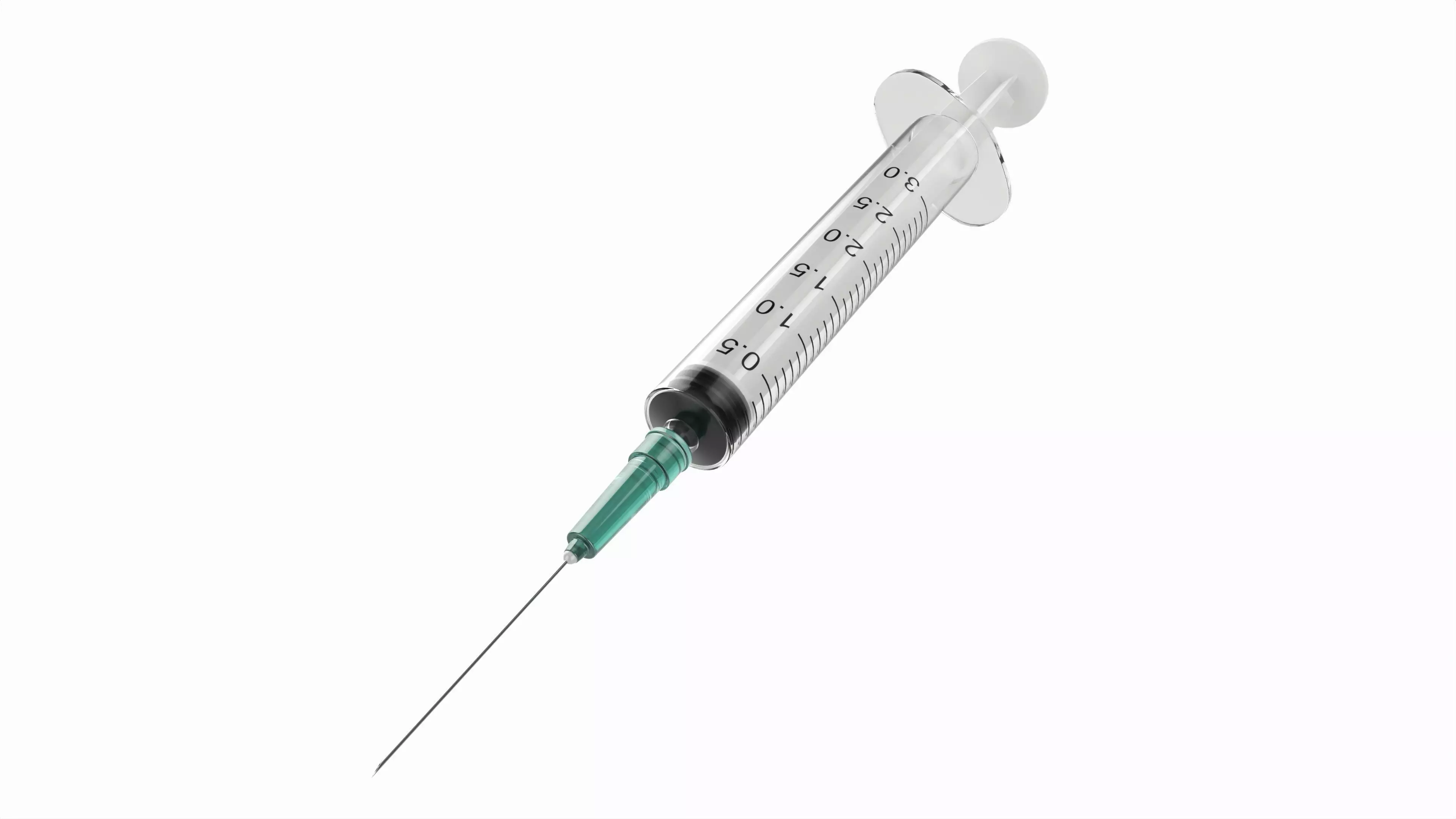 Empty Syringe 3D model_0