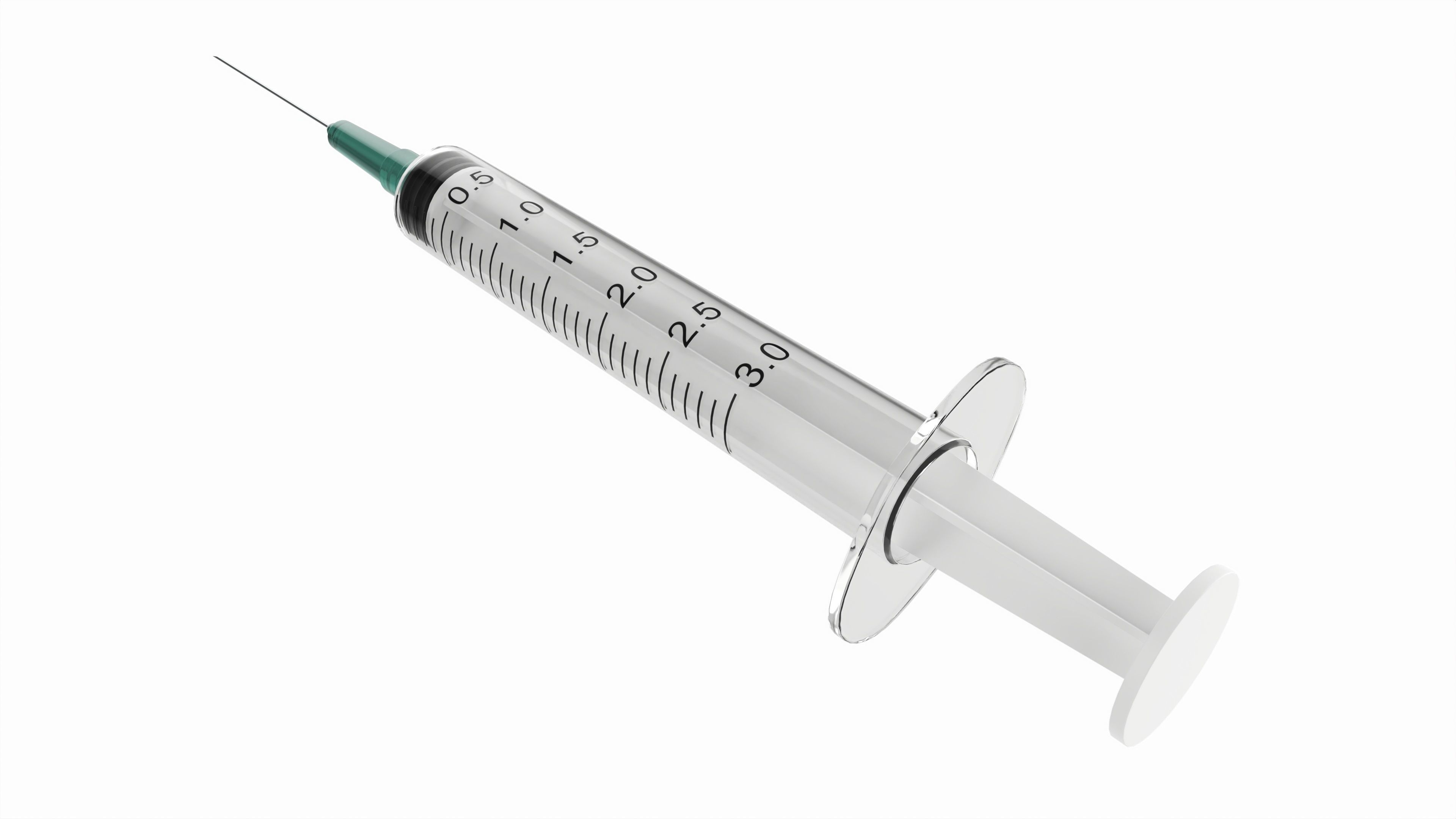 Empty Syringe 3D model_2