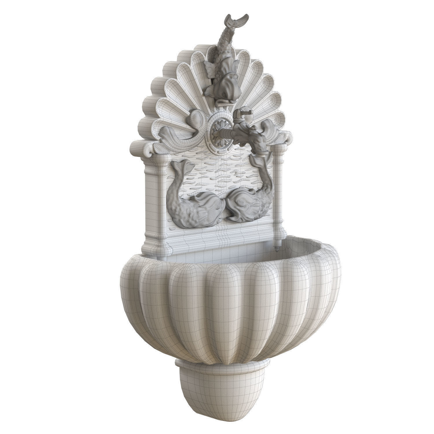 Fountain Robers 3D model_4