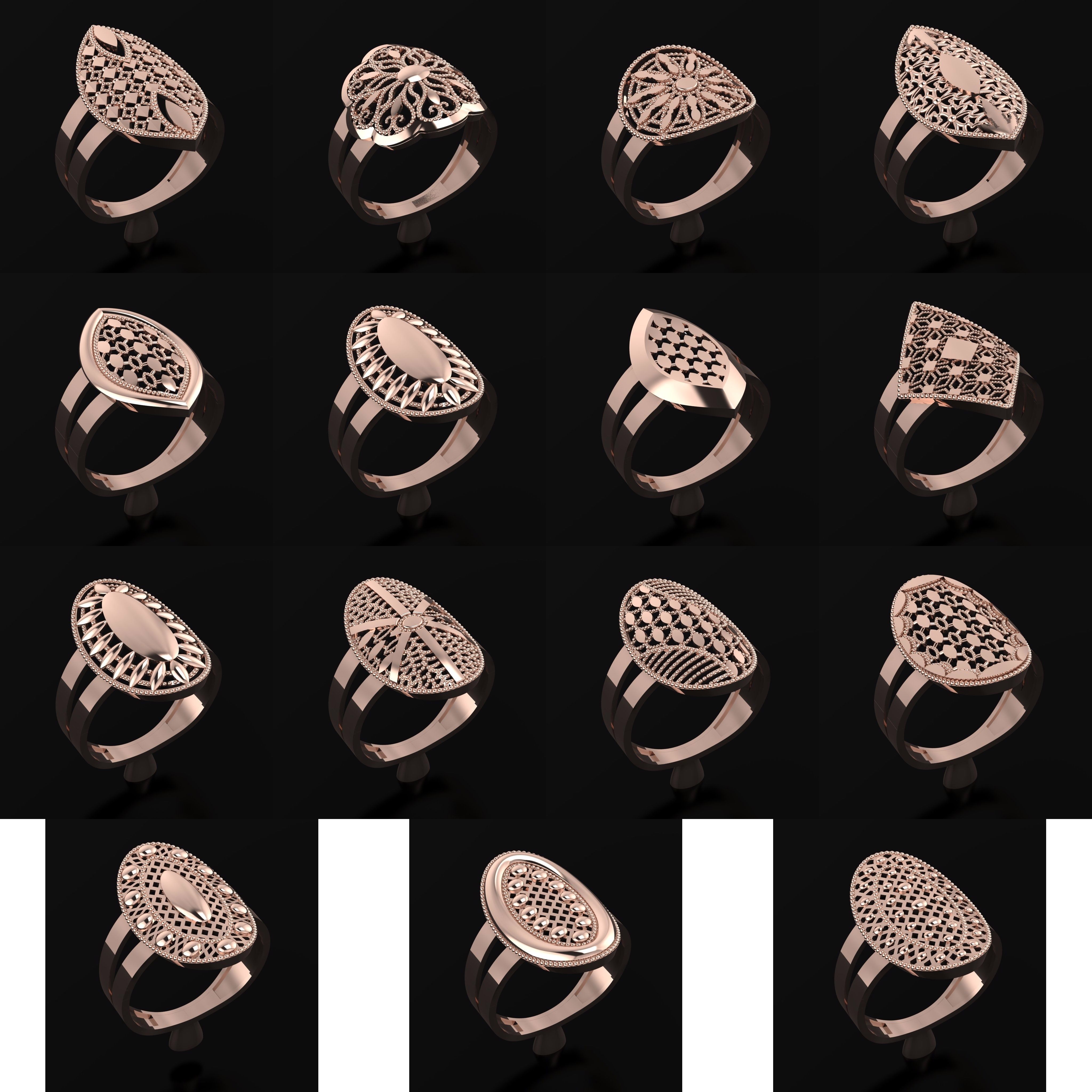 35 NEW MODEL - RING SIZE 18 -GOLD PARK 3D print model_5