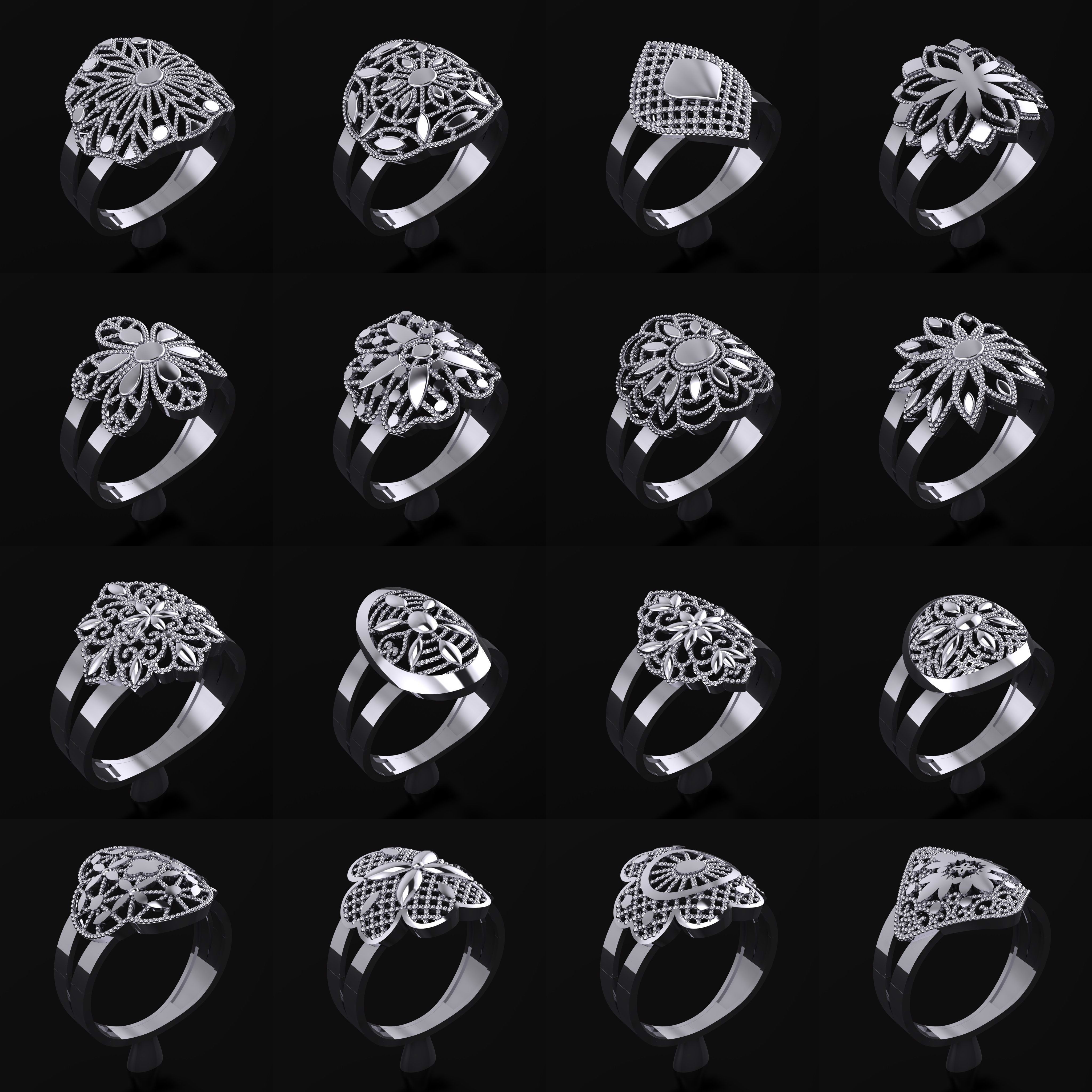 35 NEW MODEL - RING SIZE 18 -GOLD PARK 3D print model_3