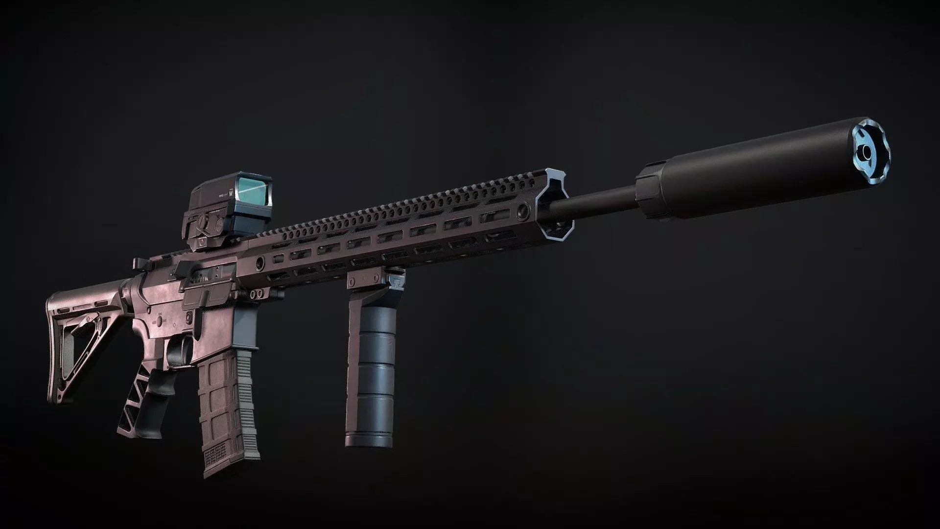 custom-ar-15-rifle 3D model_0