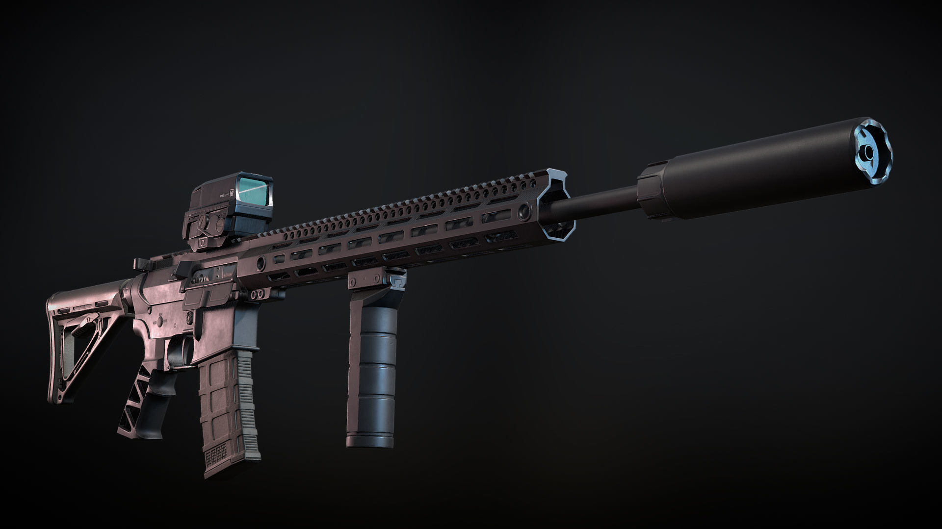 custom-ar-15-rifle 3D model_3