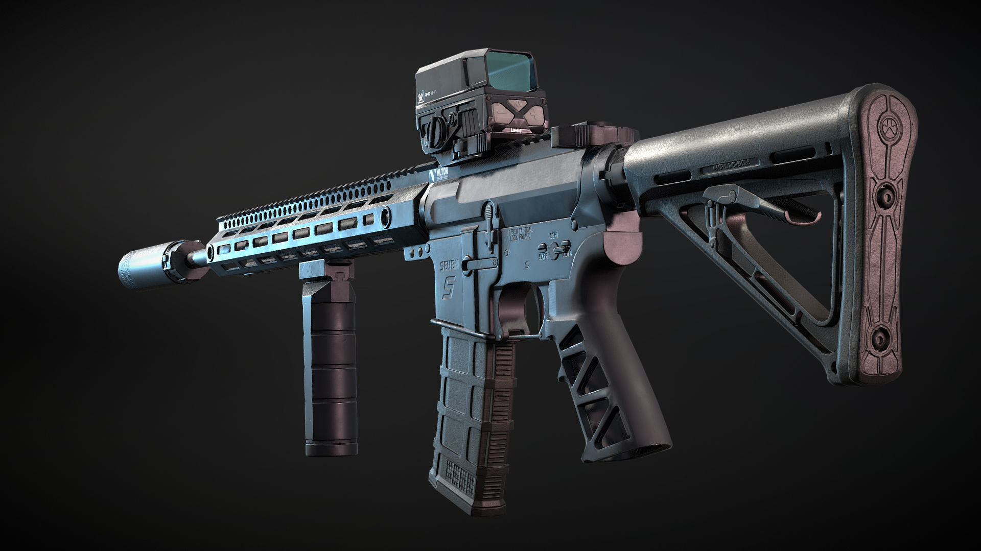 custom-ar-15-rifle 3D model_1