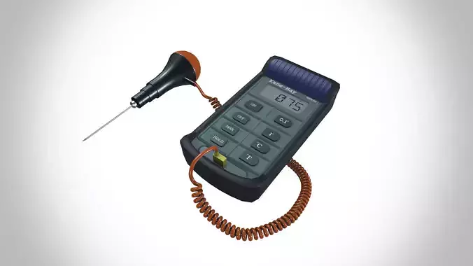 Wired Digital Thermometer Thermocouple Industrial Use