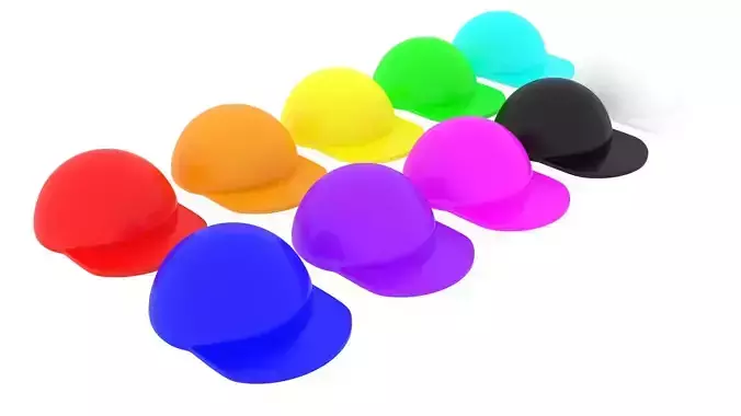 Colored Plastic Lego Caps Set