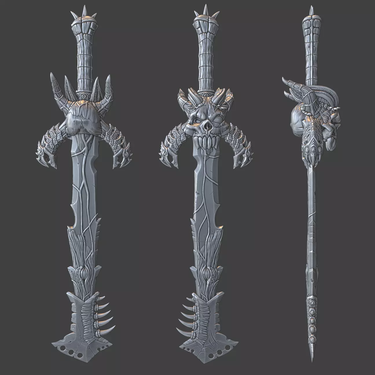 SWORD OF EVIL 3D print model_0