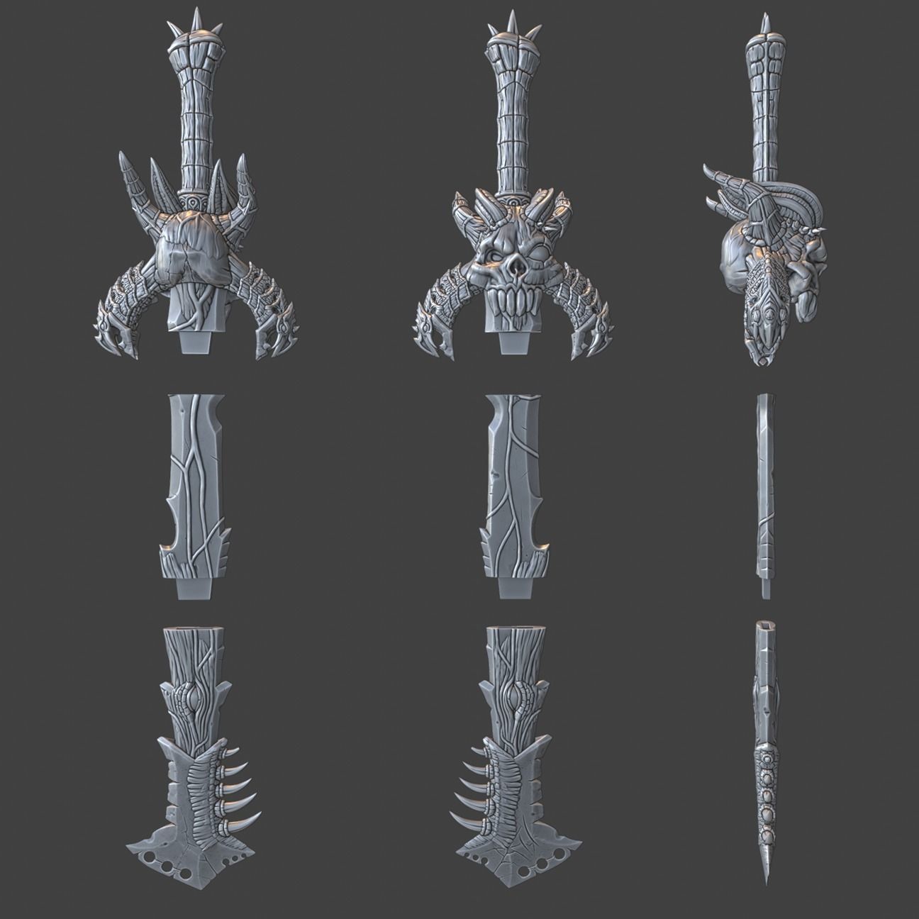 SWORD OF EVIL 3D print model_2