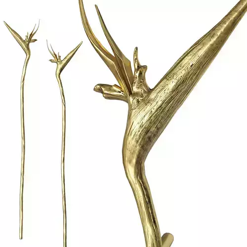 Door handles Strelitzia 3D model