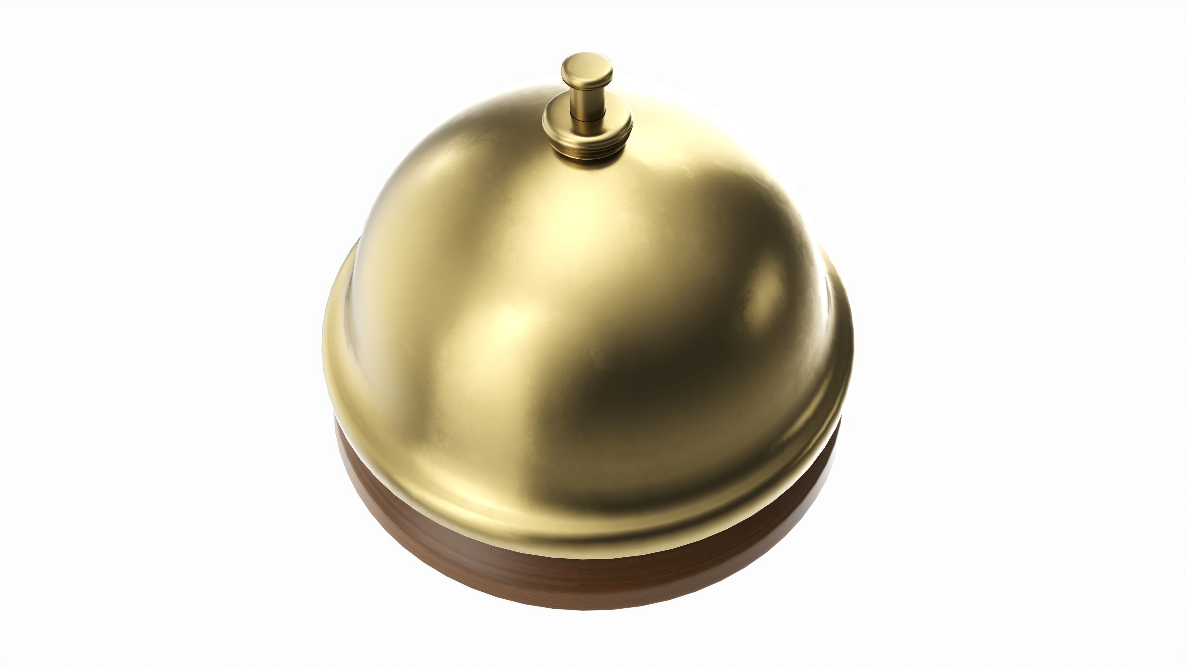 Reception bell classic 3D model_1