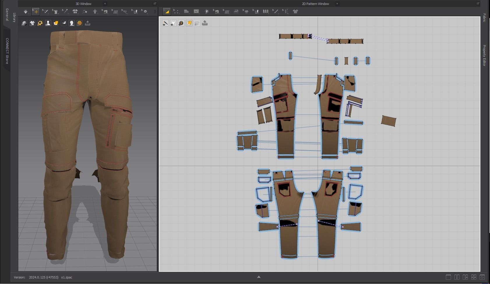 High-Quality GEN2 Tactical Pants 3D Model Low-poly 3D model_4