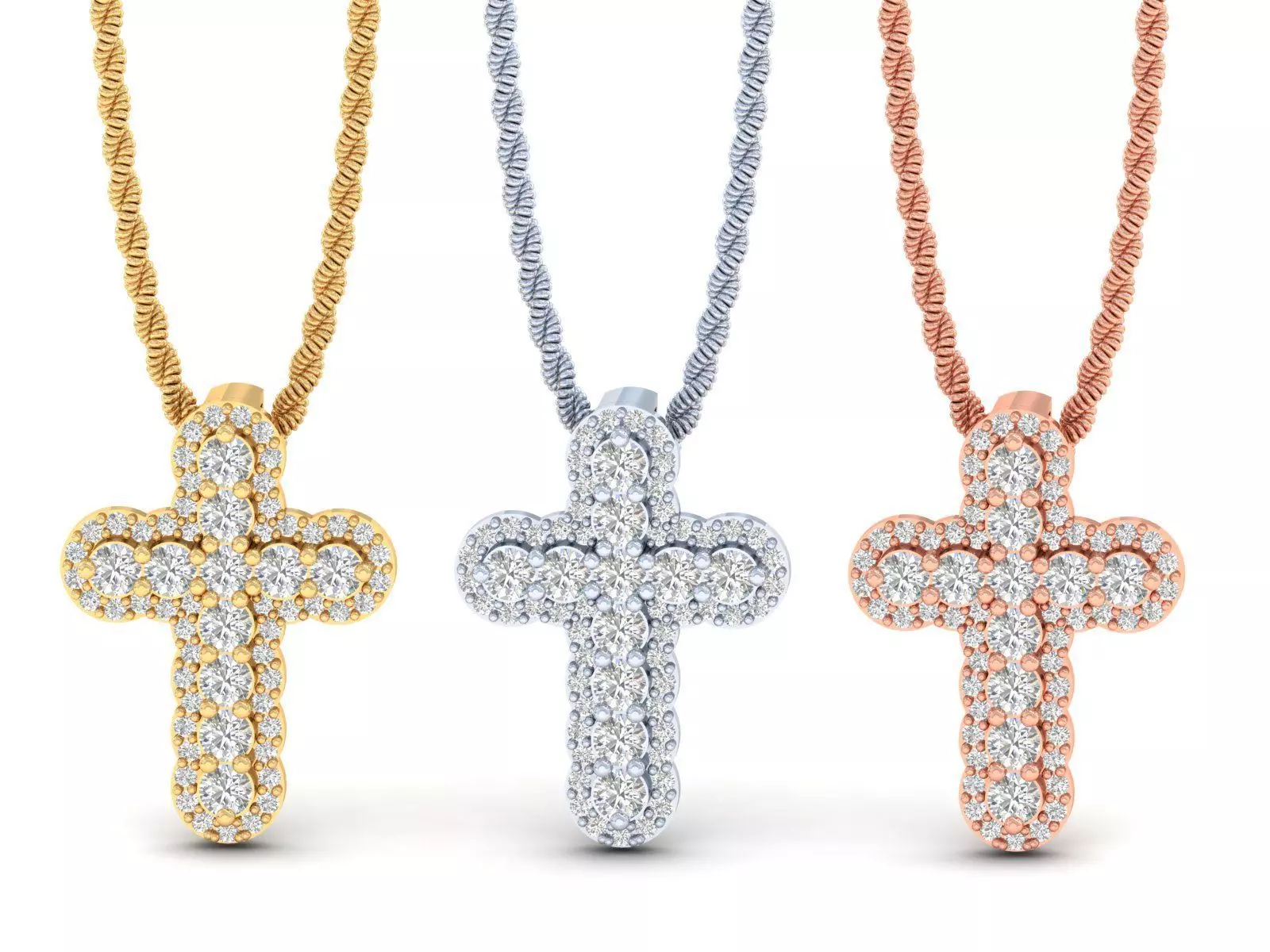 Solitaire Pendant one inch  3D print model_0