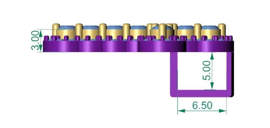 Solitaire Pendant one inch  3D print model_3