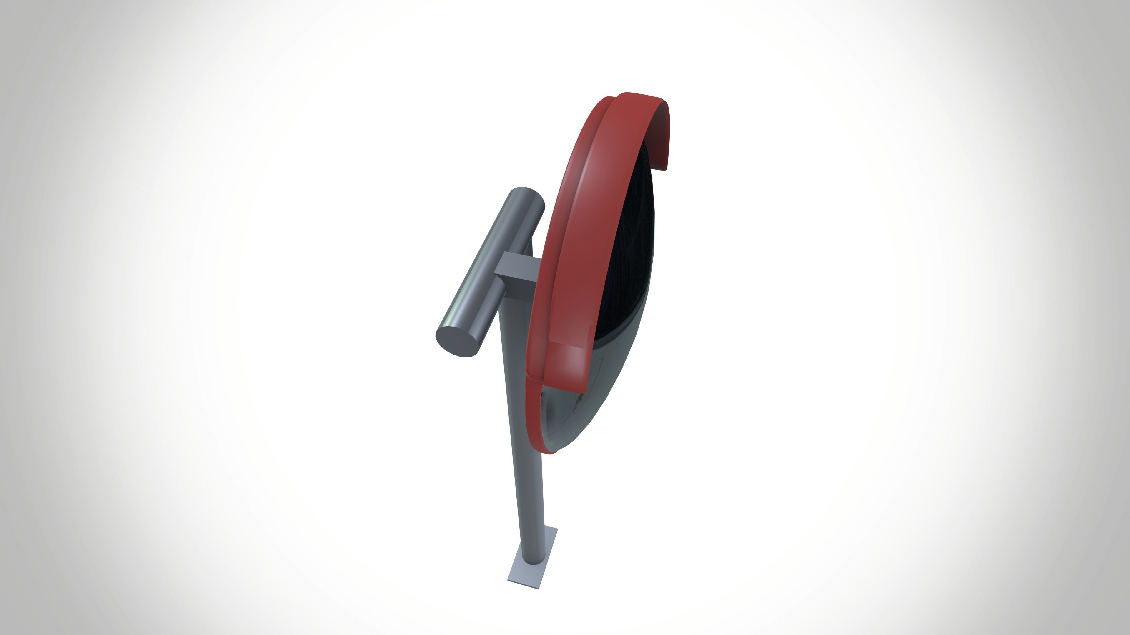 Industrial Safety Mirror Low-poly 3D model_7
