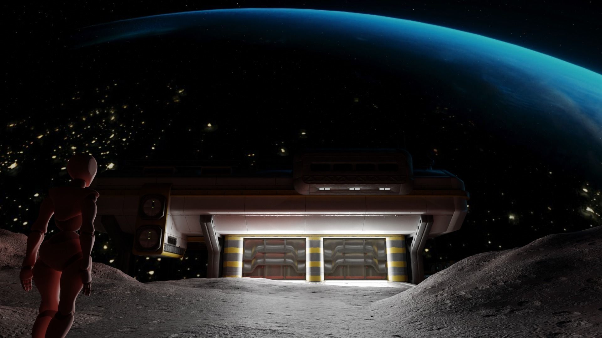 Mars Scene 3D model_1