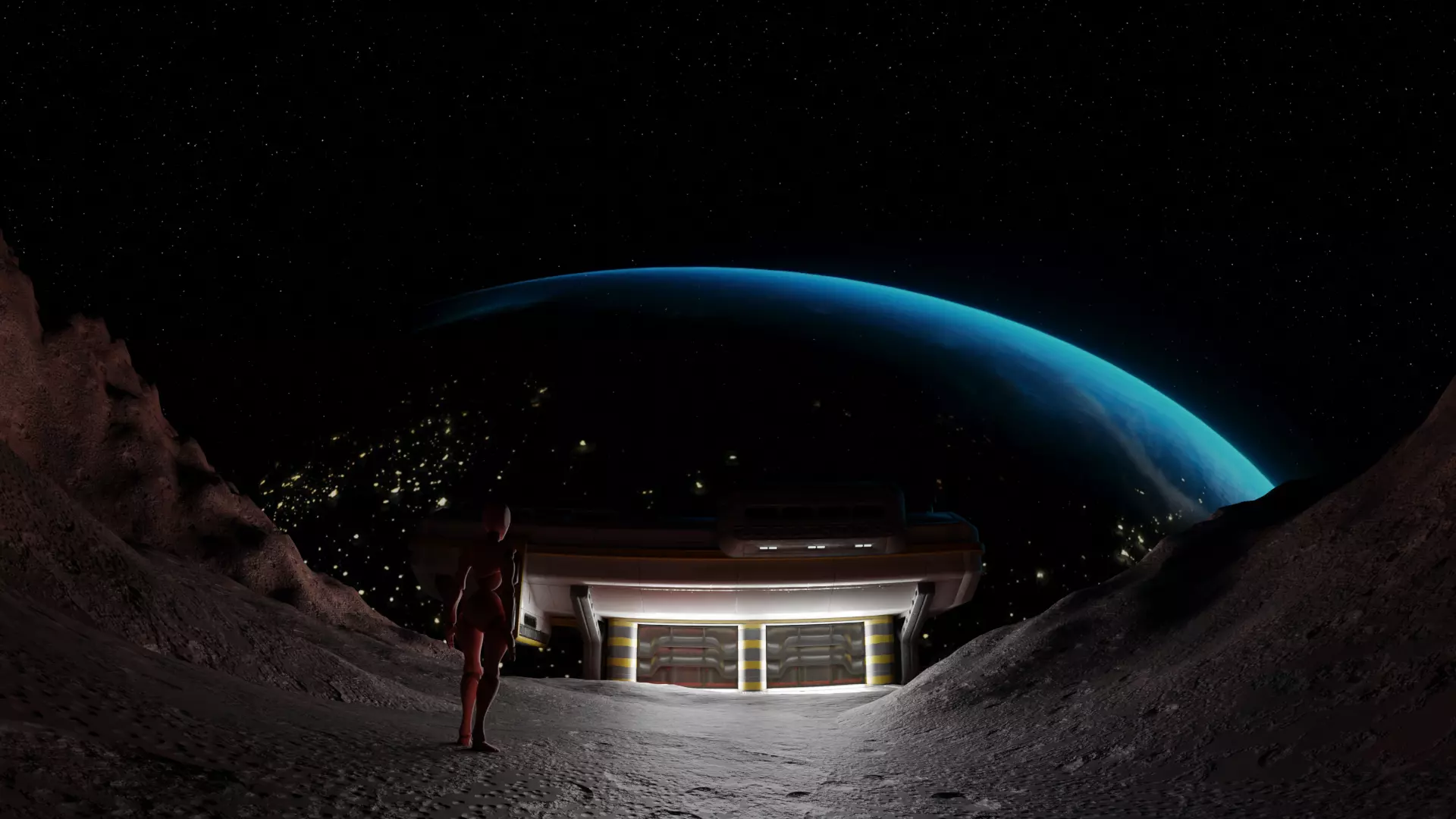 Mars Scene 3D model_0