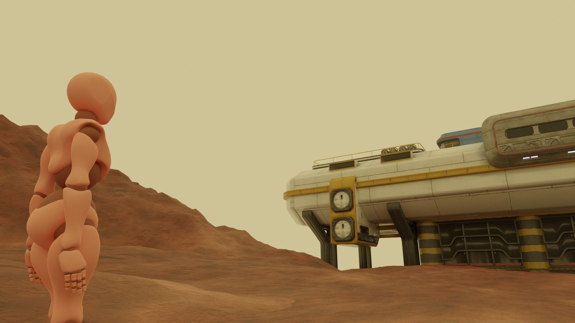 Mars Scene 3D model_4