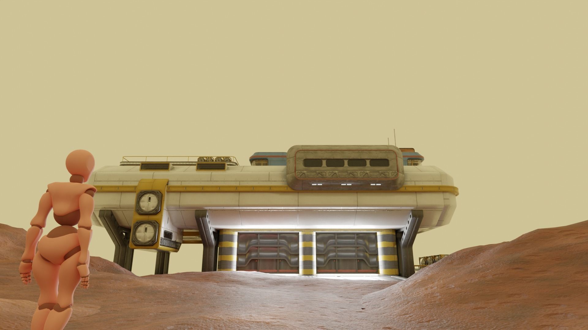 Mars Scene 3D model_5