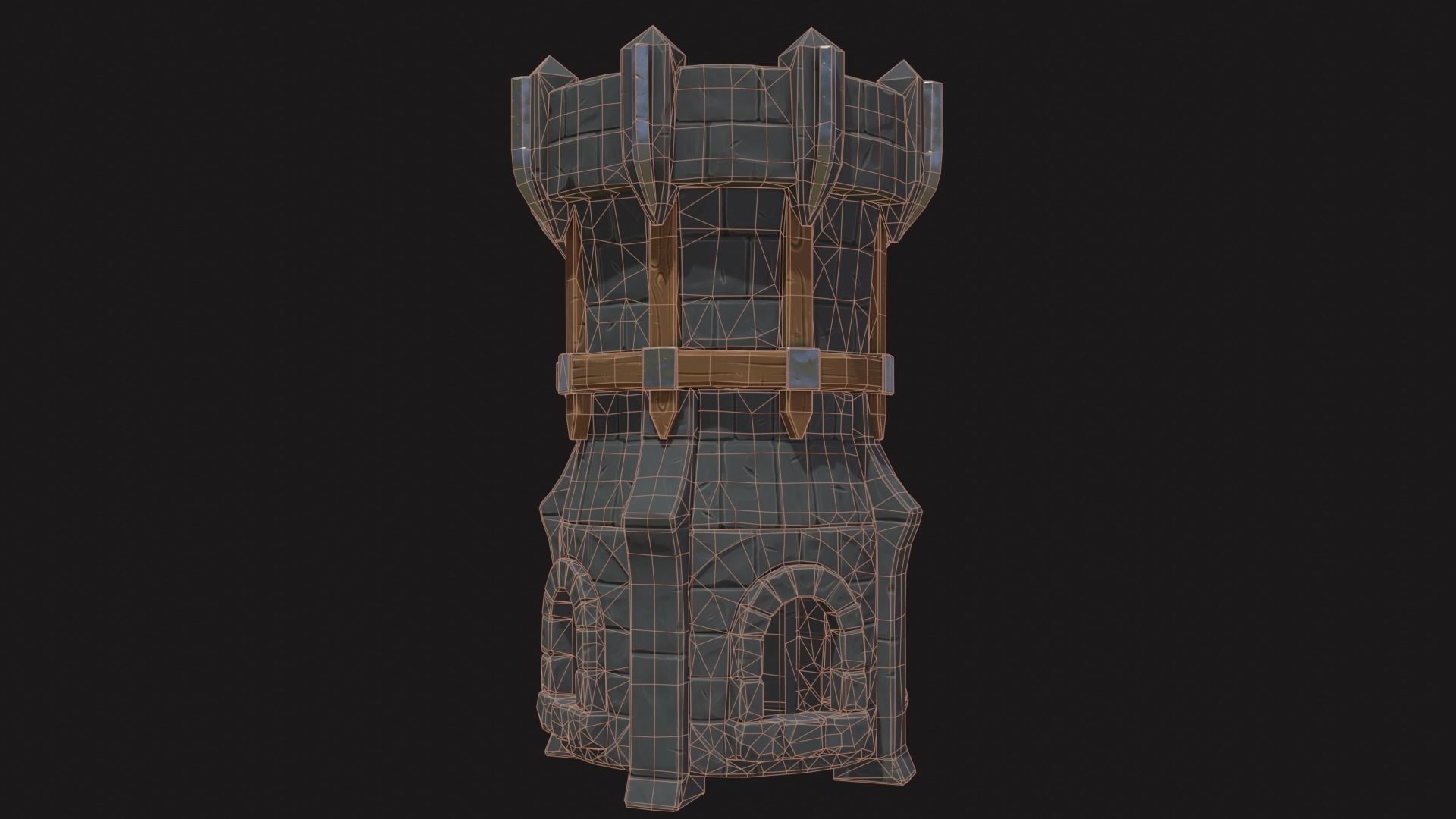 Tower Defense Constructor part Pbr1 Low-poly 3D model_6