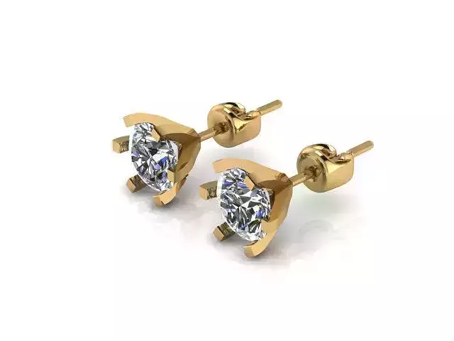 Diamond Earring 3DM STL OBJ MTL