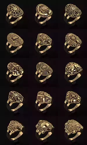 35 NEW MODEL - RING SIZE 18 -GOLD PARK