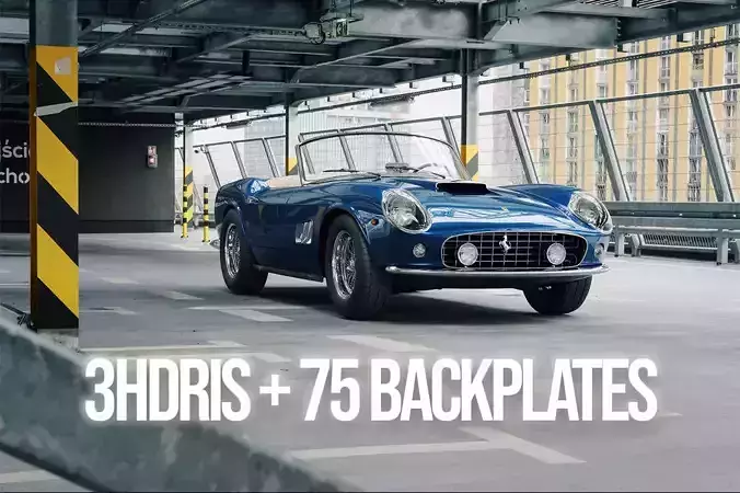 Parking Lot HDRi and backplates 