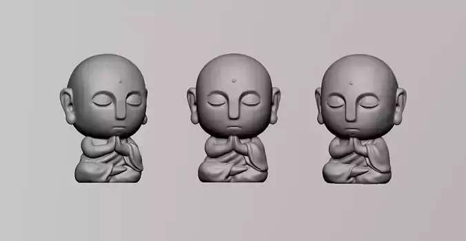 Baby Buddha little monk 02