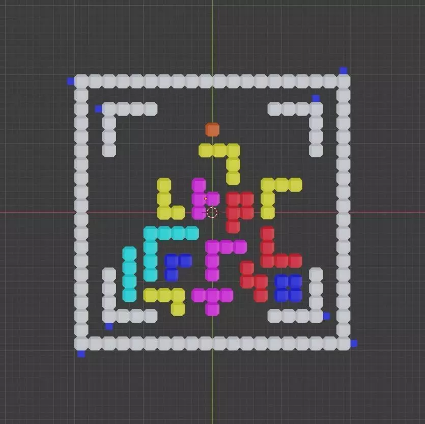 Cube tris 3D print model