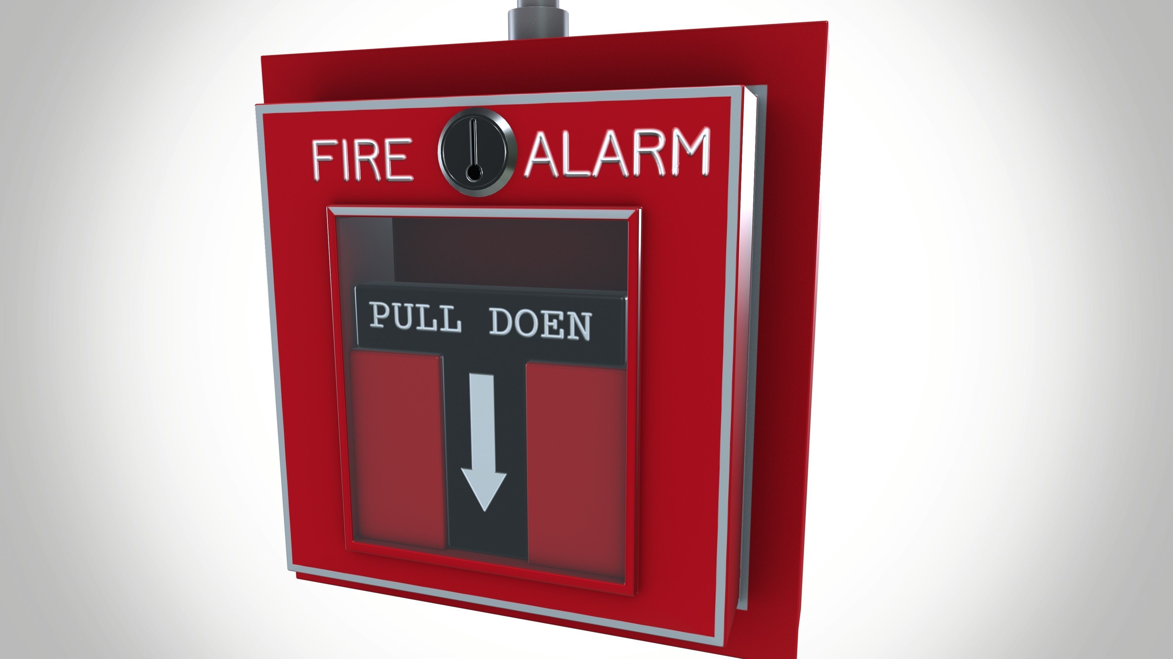 Fire Alarm MCP Low-poly 3D model_6