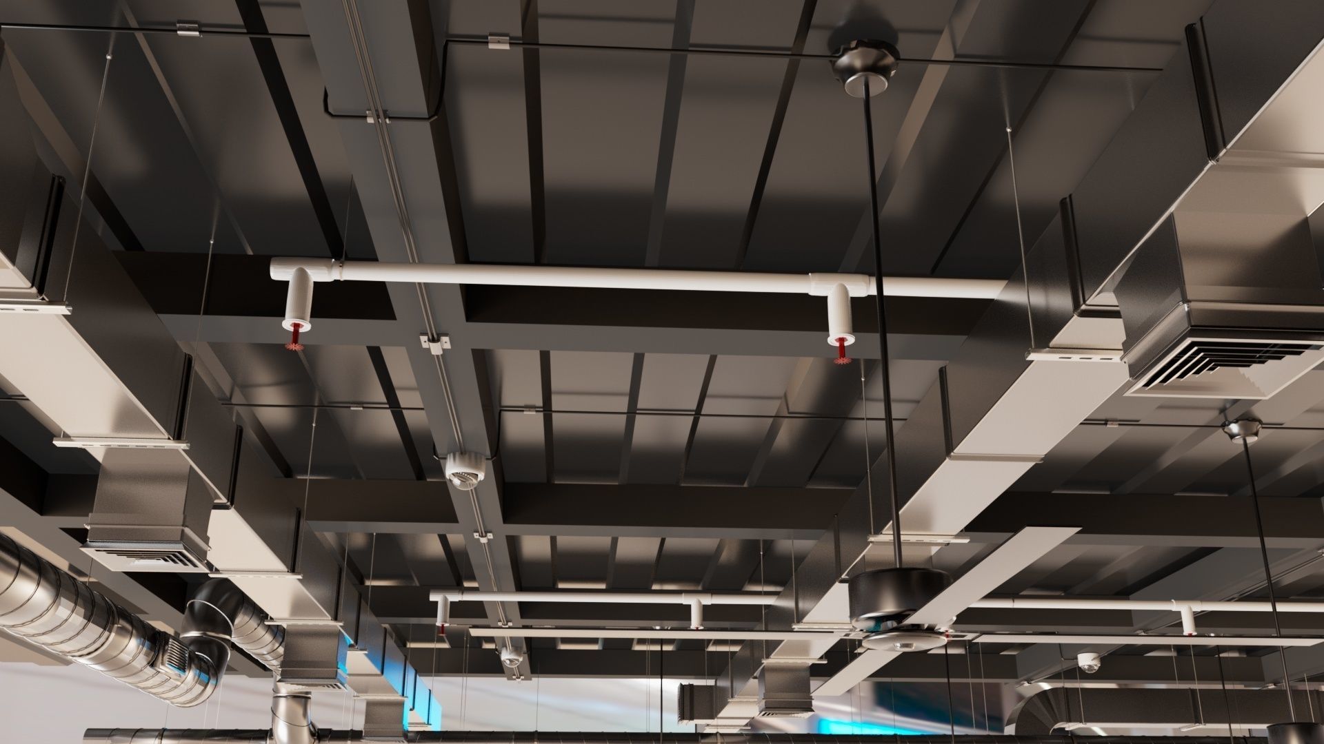 Pipe Ceiling 3D model_14