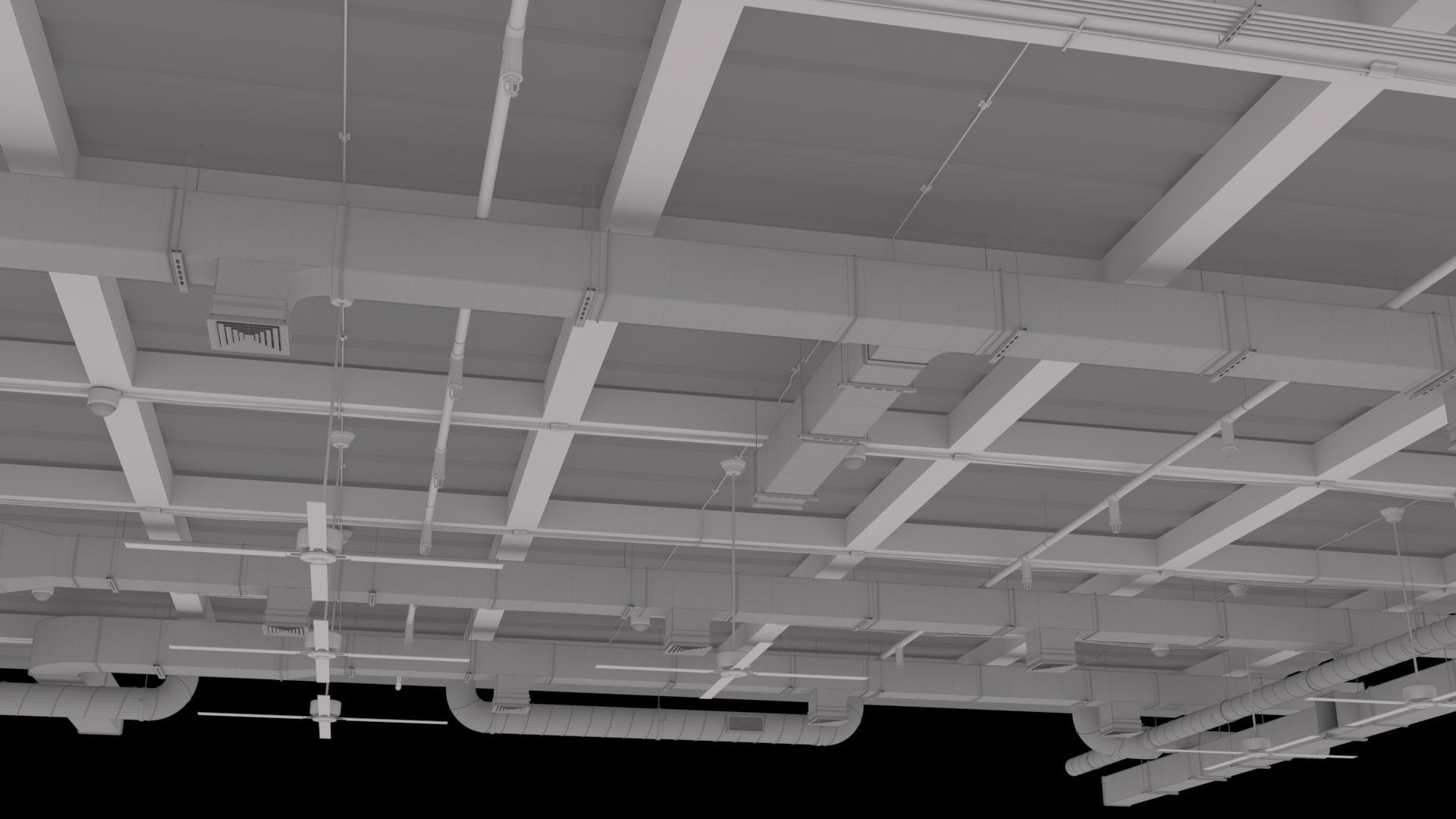 Pipe Ceiling 3D model_19