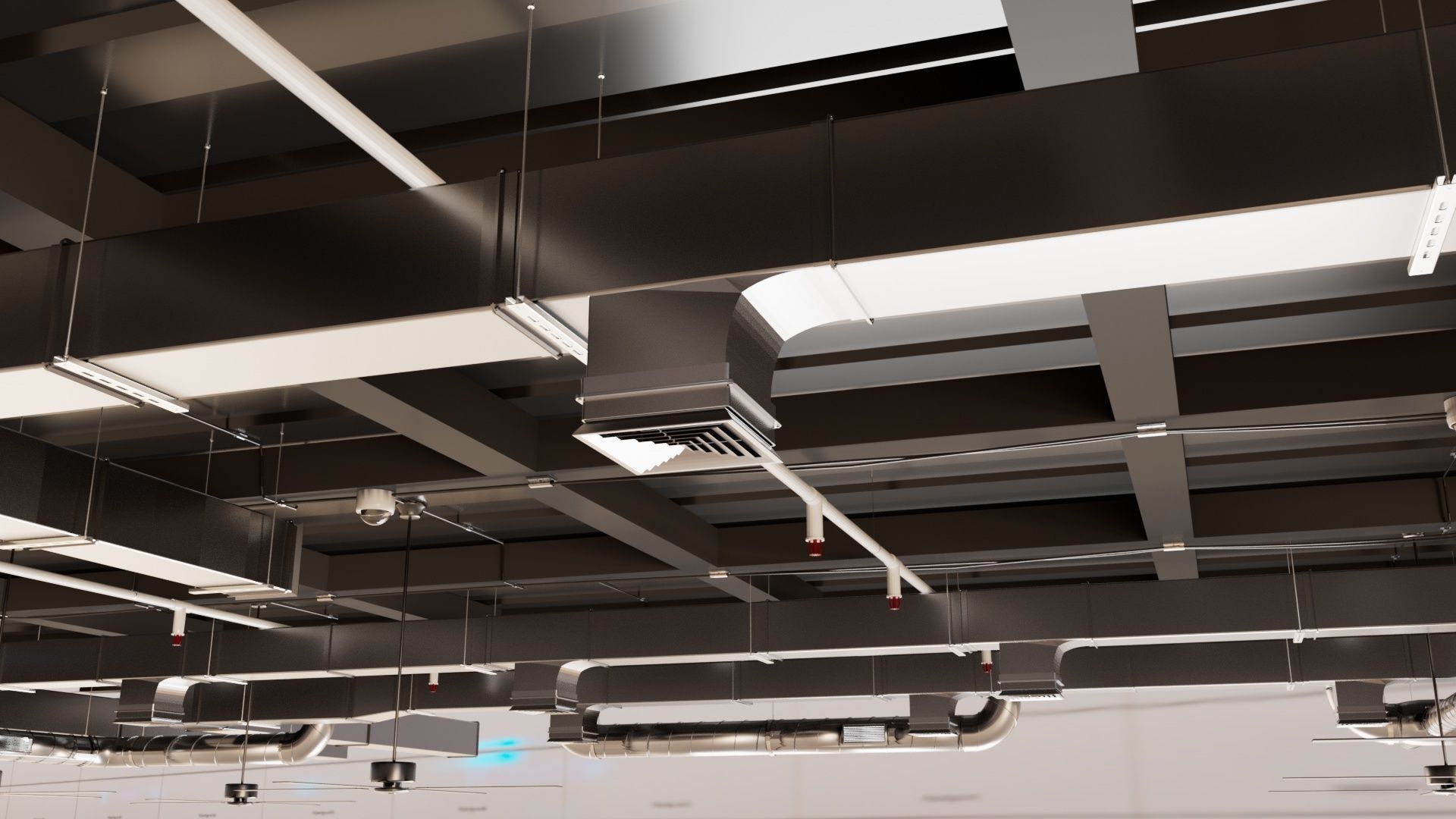 Pipe Ceiling 3D model_8