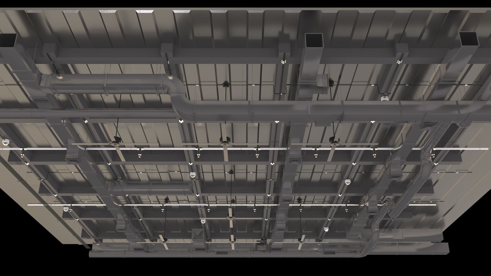 Pipe Ceiling 3D model_1