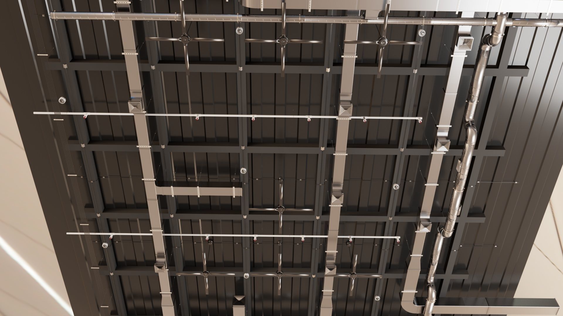 Pipe Ceiling 3D model_9