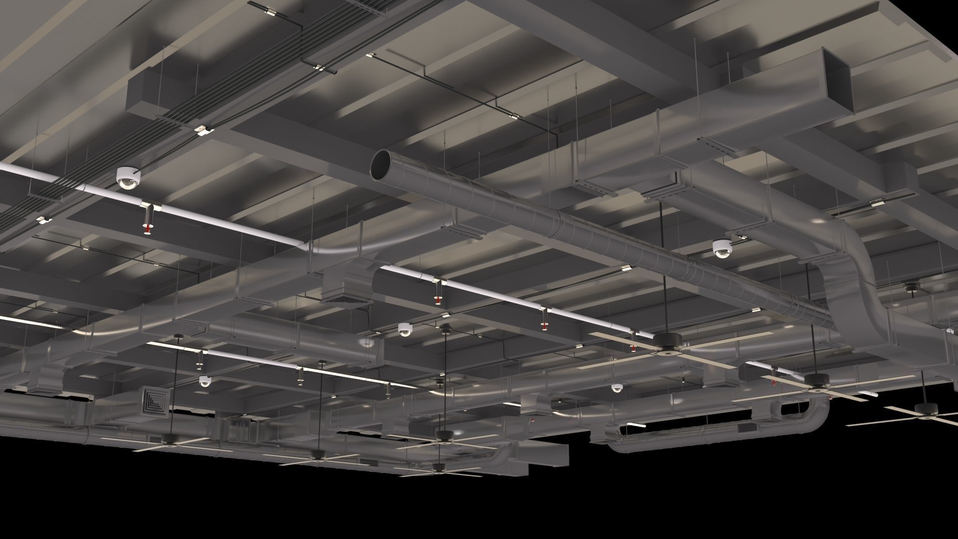 Pipe Ceiling 3D model_2