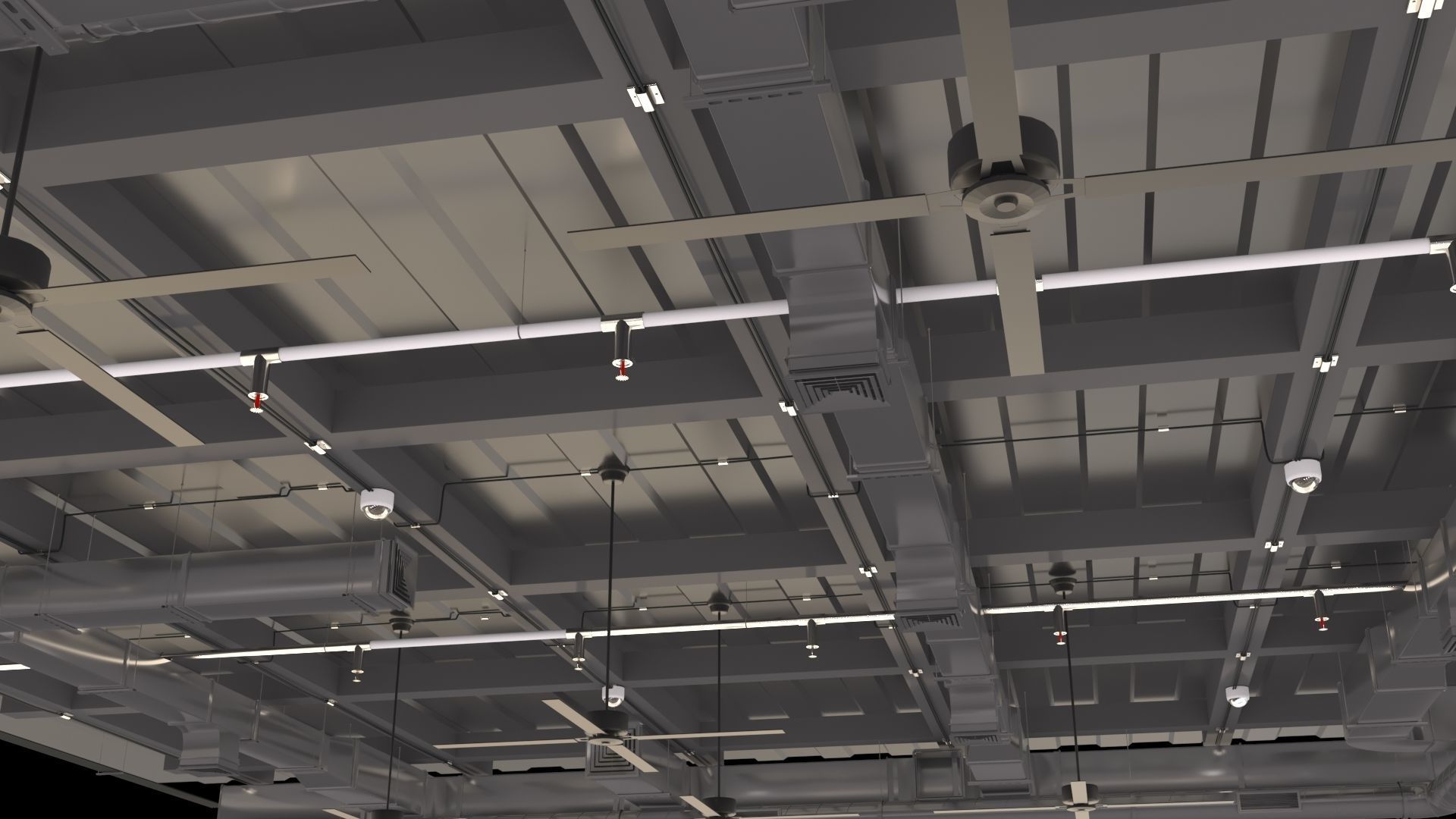 Pipe Ceiling 3D model_6