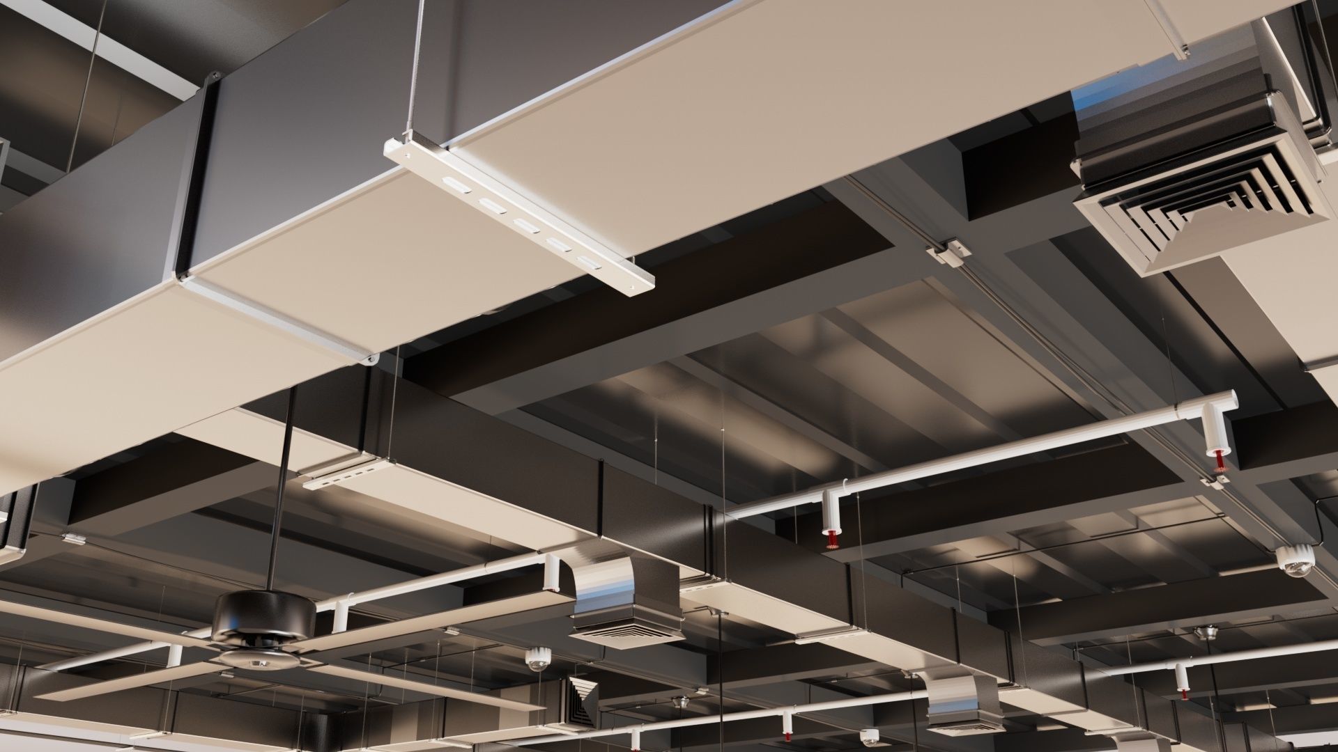 Pipe Ceiling 3D model_13