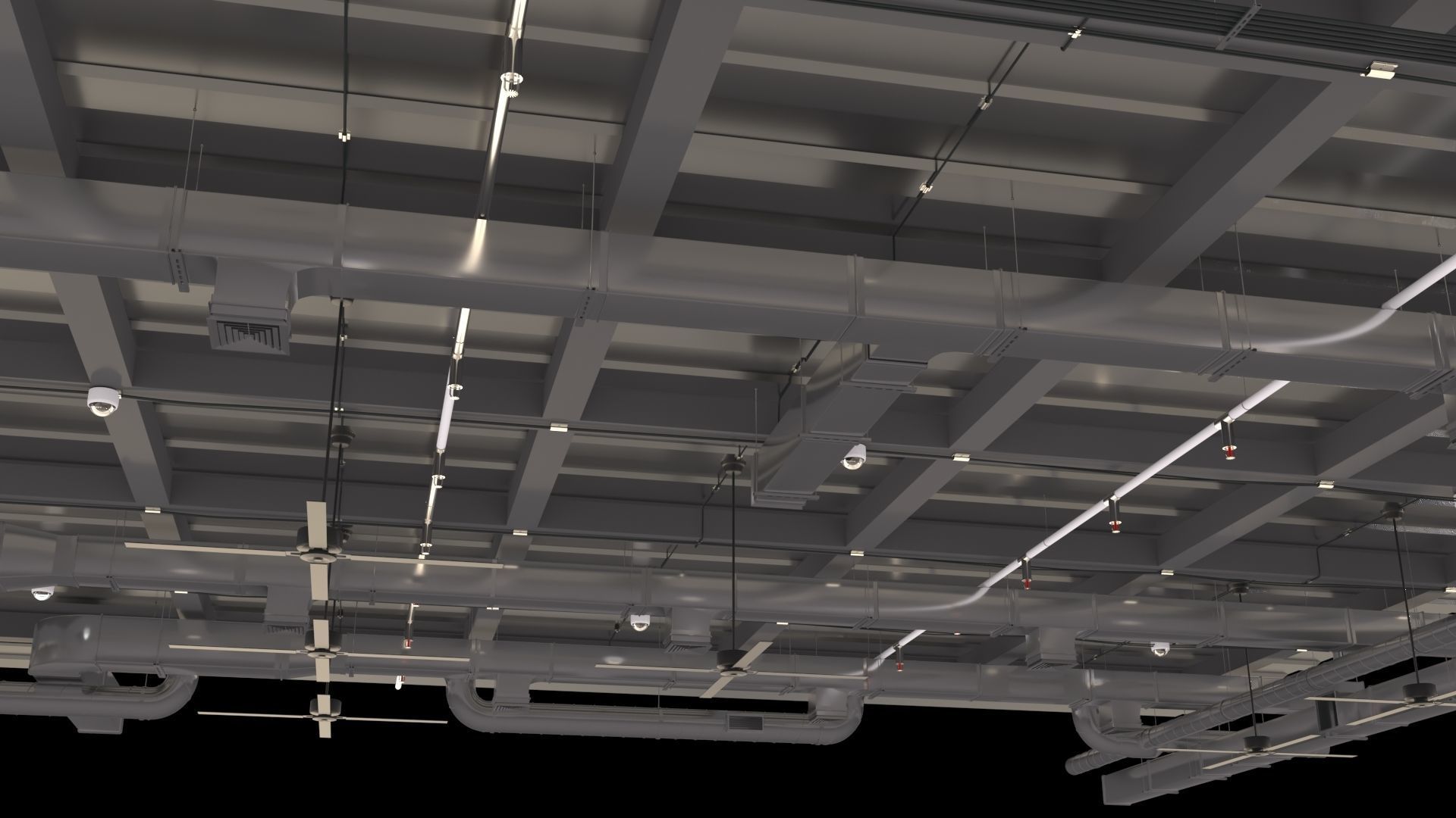 Pipe Ceiling 3D model_3