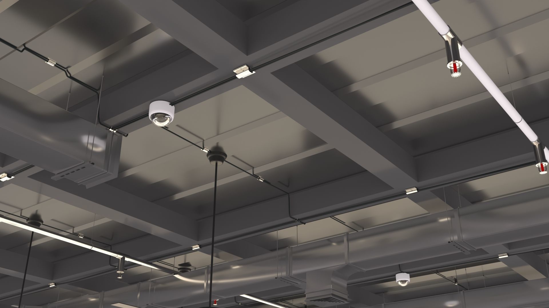 Pipe Ceiling 3D model_5
