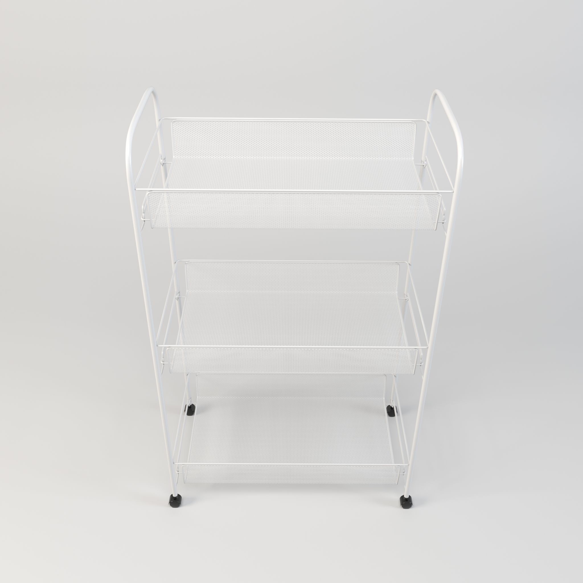 Three tire kitchen rack Low-poly 3D model_4