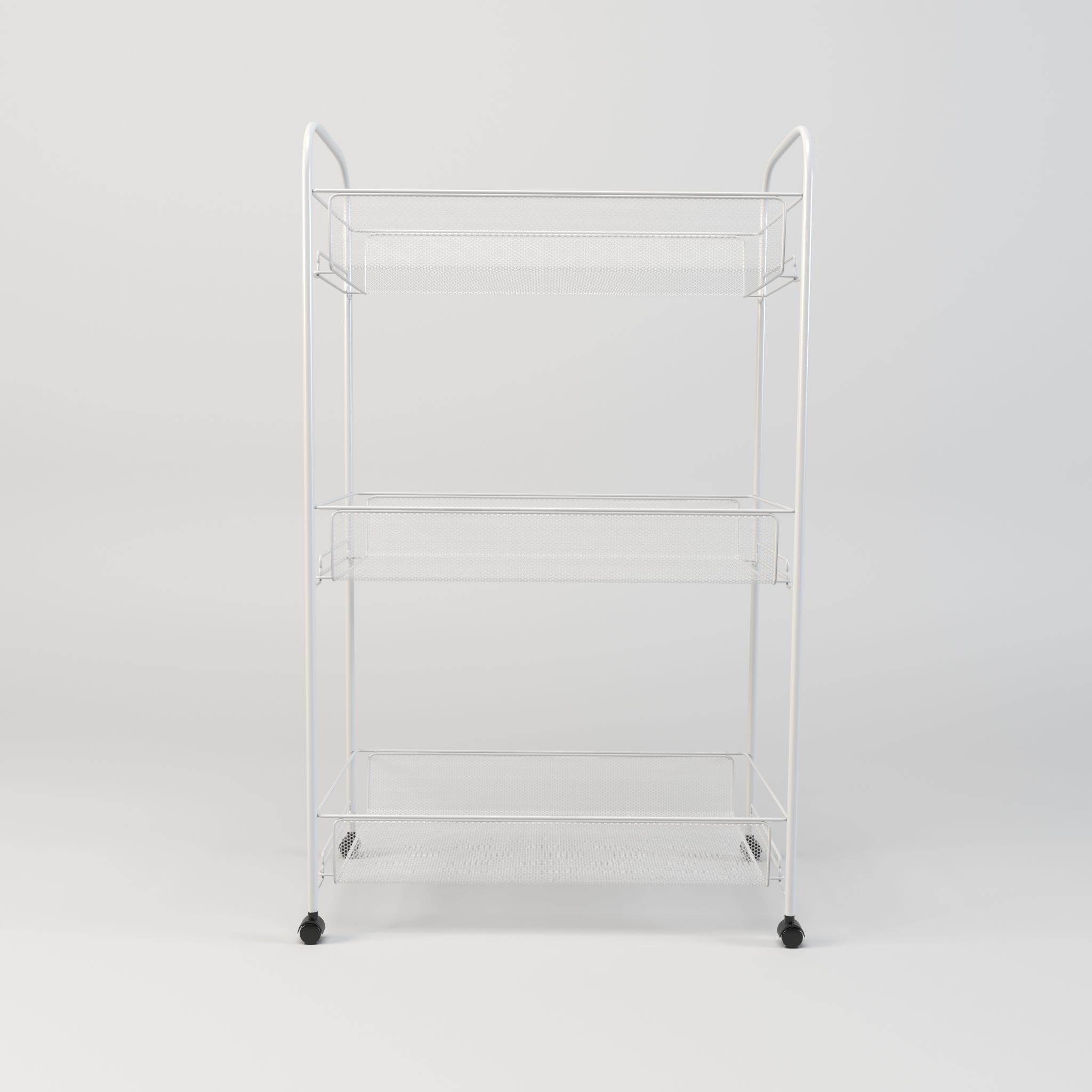 Three tire kitchen rack Low-poly 3D model_2