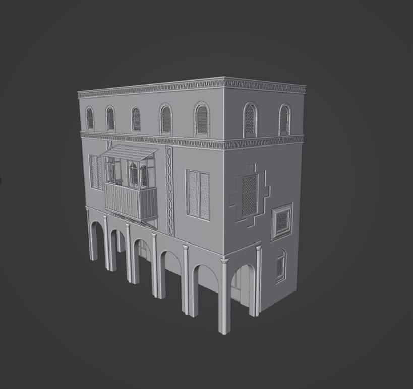 Eastern house 3D model_1
