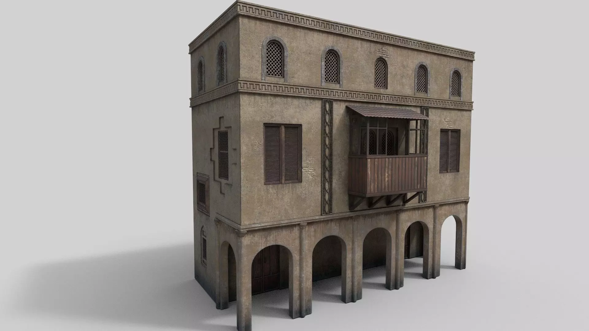 Eastern house 3D model_0