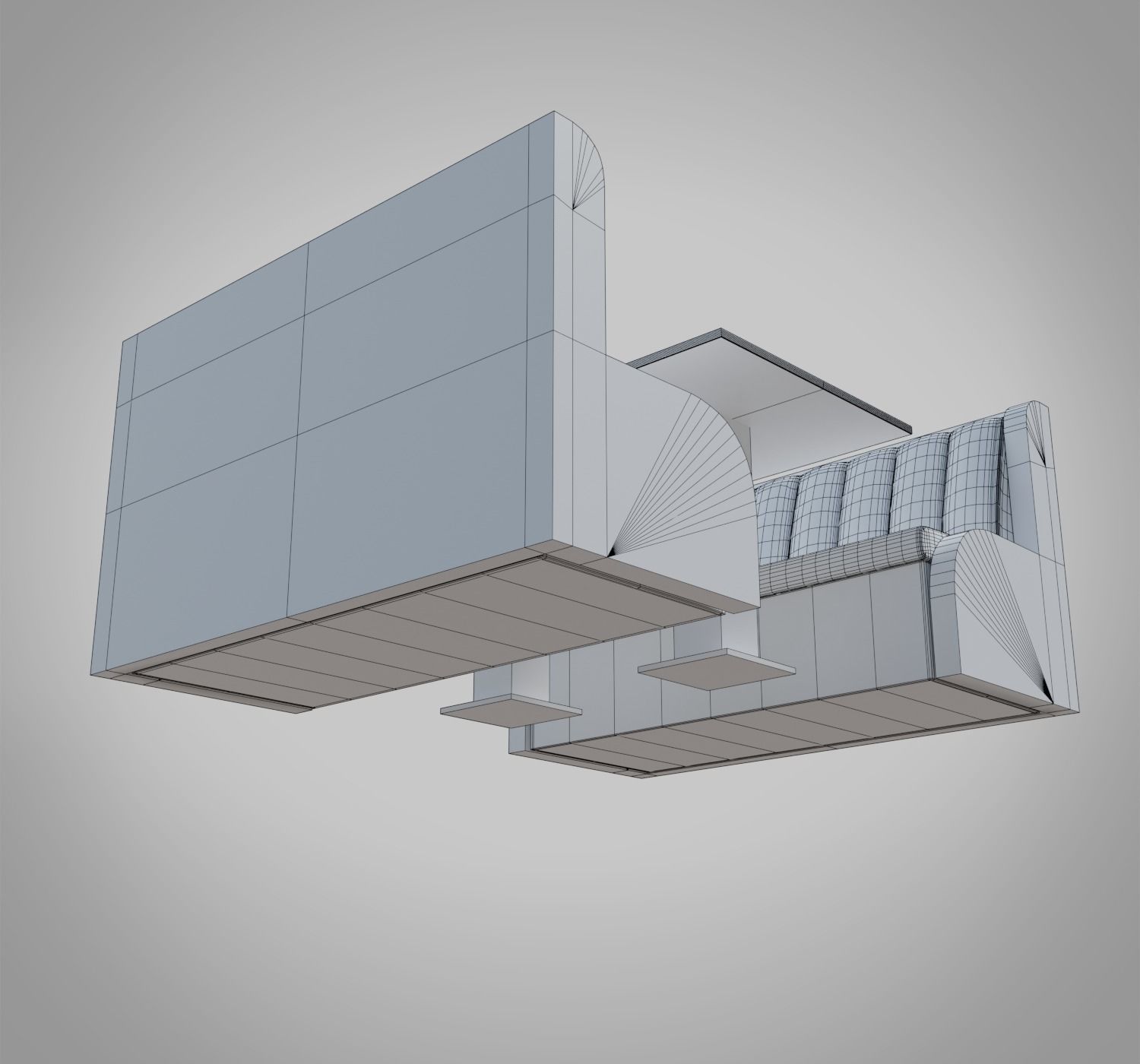 ServiceTable Low-poly 3D model_8