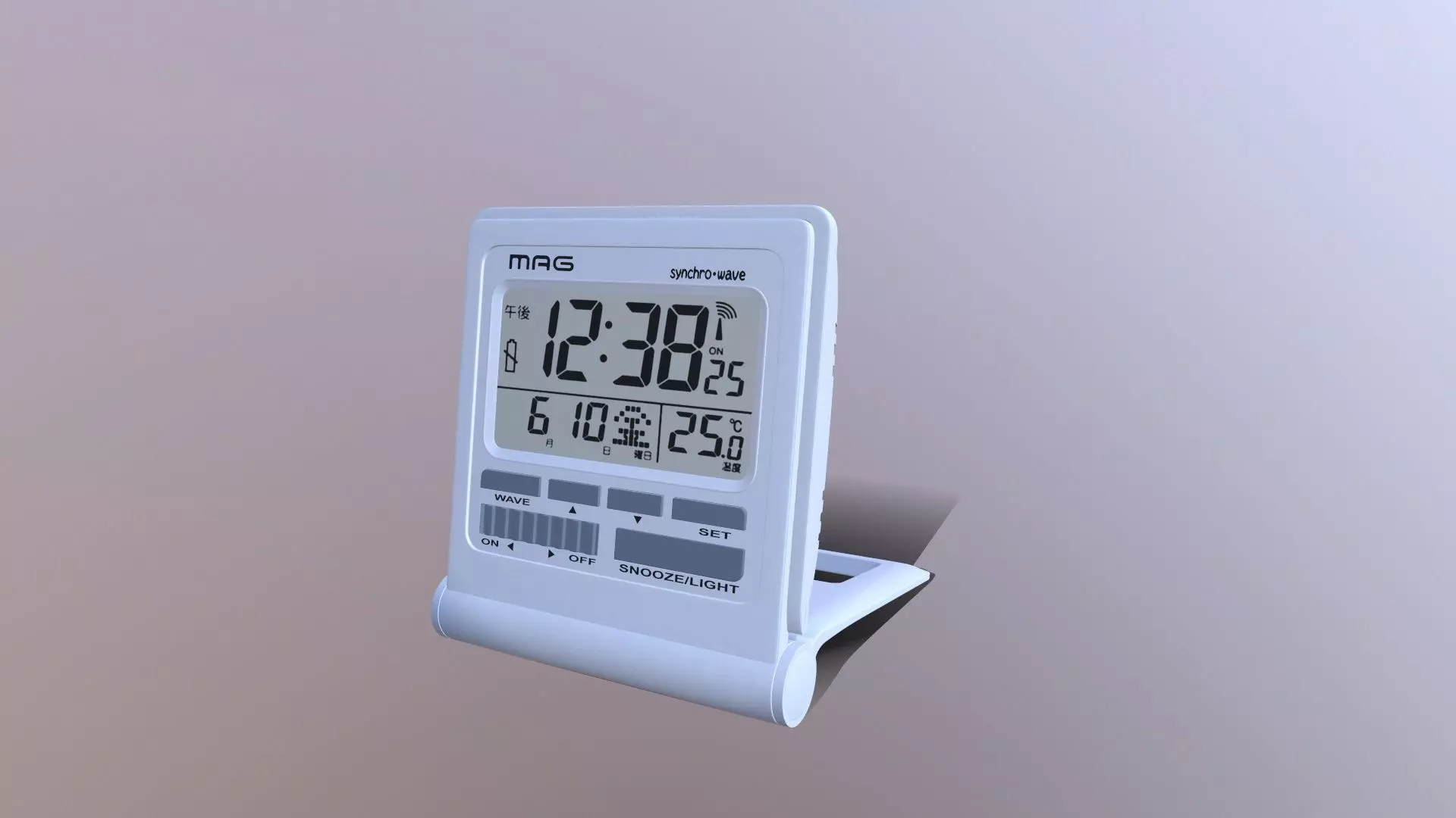 Mag Digital Atomic Alarm Clock 3D model_0